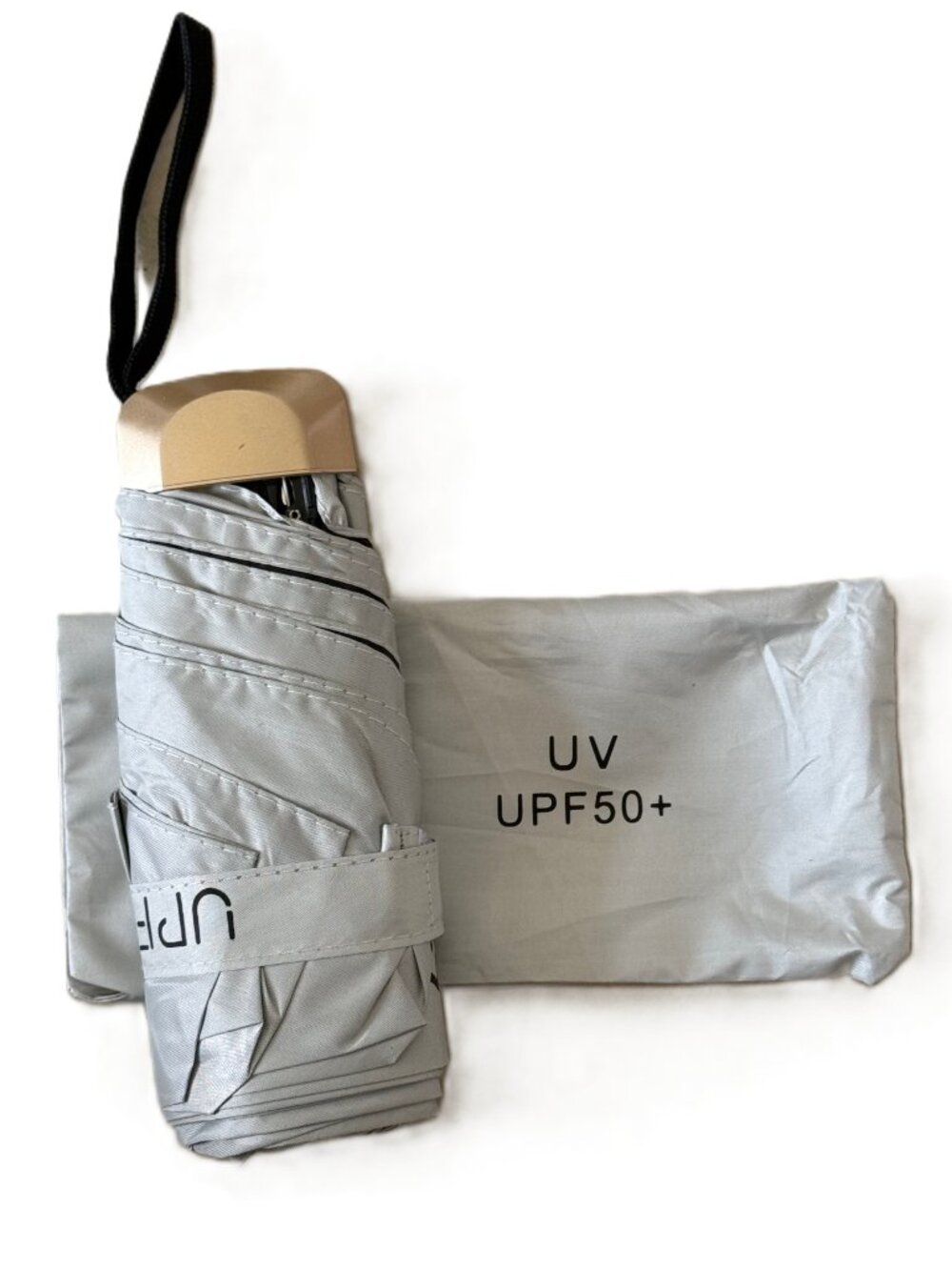 Alexie's Folding Mini Umbrella, Rain and Sun Protection, UPS>50, Choice of Color